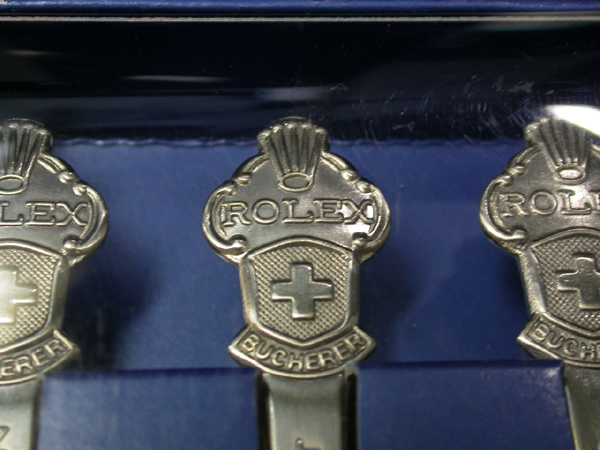 来店買取】BUCHERER(ブッフェラー/ブッヘラー) ノベルティ ROLEX(ロレックス)ティースプーンセットの買取  貴金属・ダイヤモンド・ブランド品買取専門店バイセラジャパン