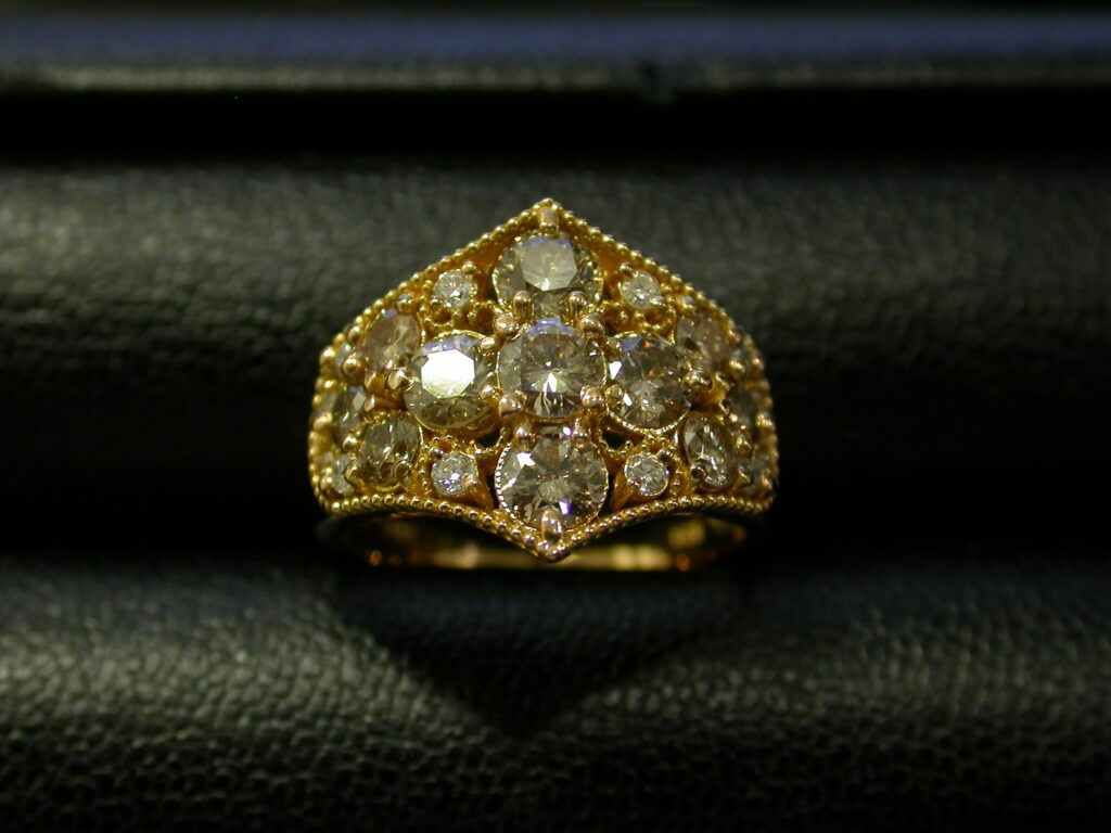 来店買取】K18 ブラウン ダイヤモンド 2.00ct リングの買取 | 貴金属